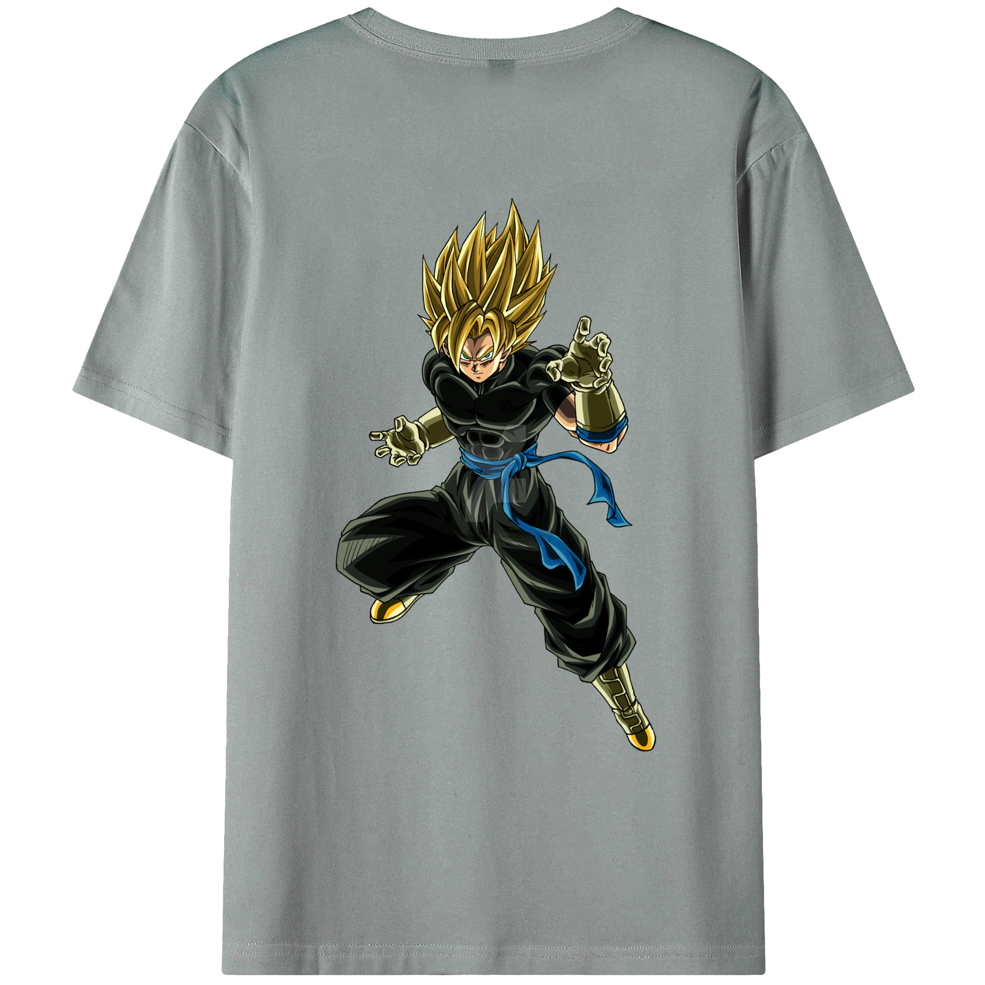 （画像用） ドラゴンボール ベジット DRAGON BALL Vegetto 綿100％ メンズ半袖Tシャツ（バックプリント） 通気性
